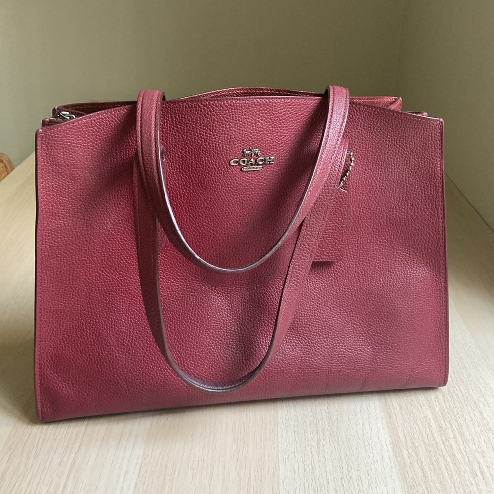 Coach Red Leather Satchel